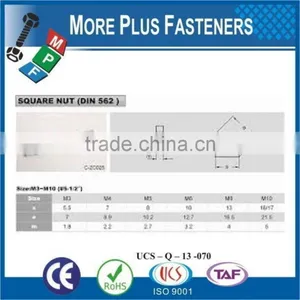 Made in Taiwan DIN 562 Square Nut DIN 562 thumbnail-1