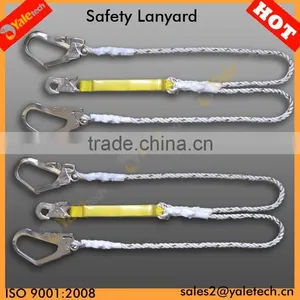 YL-E505 Safety Belt With Rope Lanyard/energy Absorber Lanyard With Hooks thumbnail-1