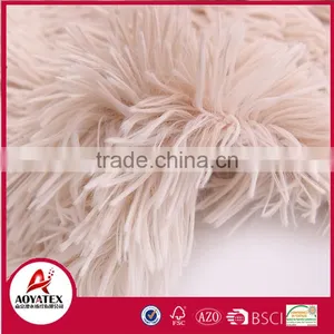 100% Polyester Solid Long Pile Fake Fur Micromink Blanket thumbnail-5