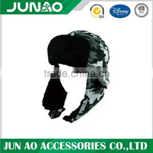 Fashion Black Fur Trim Ski Snow Urban Quilted Winter Trapper Hat thumbnail-6
