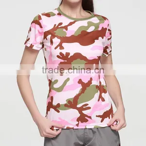 Women Running Camouflage Wear Yoga Fitness Tops thumbnail-2