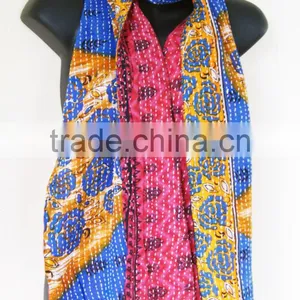 Indian Cotton Kantha Scarves Manufacturer , Supplier & Exoporter thumbnail-1