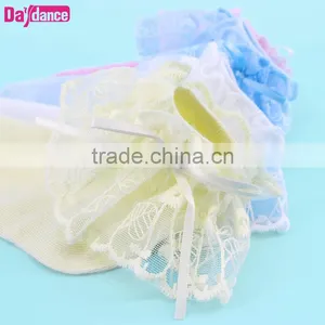 Toddler Baby Girls Ankle Socks Lace Ruffles Princess Dance Tights thumbnail-3