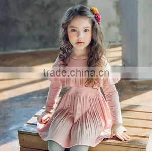 Lovelybabies Kids Fashion Dresses Pictures Fashion Ruffle Icing Modern Dresses for Girls thumbnail-2