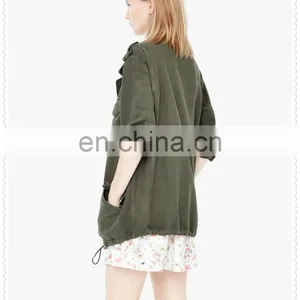 New Style High Quality Long Sleeve Womens Military Jacket Wholesale thumbnail-3