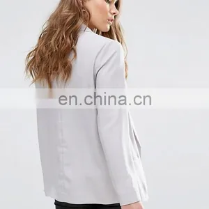 Hot European Style Winter/autumn Fasion Women's MD-LONG Suit Jacket Office Suits Coat thumbnail-3