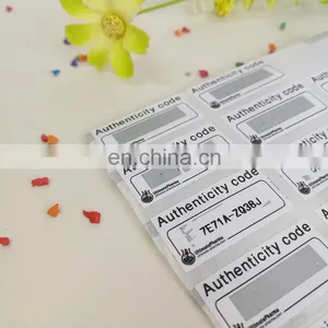 Wholesale Custom Scraped Authenticity Code Adhesive Stickers Paper Sticker With Cheap Price thumbnail-3