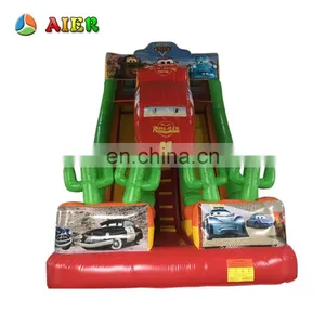 Popular Special Shape Attracting Car Slide / Cheap Price Kids Toy Inflatable Car Slide thumbnail-1