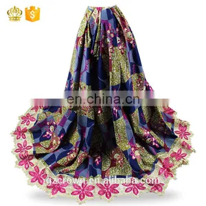 Hot Selling Exquisite French Lace Fabric,African Cord Lace High Quality Super Wax Lace Wax Fabrics For Make ClothesH170111007 thumbnail-3