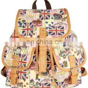 Wholesale Unisex Canvas Sports Travelling Backpack Bag thumbnail-6