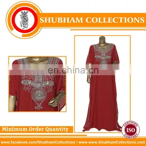 INDIAN PRINTED AND PREMIUM KAFTAN ABAYA thumbnail-1