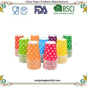 Multicolor Round Dots Paper Cup Disposable Tableware For Kids Birthday Party Wedding Food Grade Party Supplies thumbnail-4