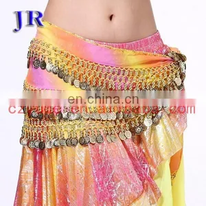 Chiffon Leopard Sequins and Coin Belly Dance Hip Belt for Women Y-2022# thumbnail-4