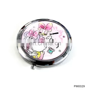 Party Gift Factory Fabric Cover Button Badge Handmade Decorative Convex Compact Mirror thumbnail-5