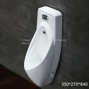 Factory Price Cheap Water Free Public Ceramic Wall Hung Mens Urinal for Sales thumbnail-2