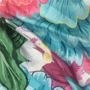 Hot New Pattern Custom Digital Printed 100% Floral Rayon Fabric thumbnail-5