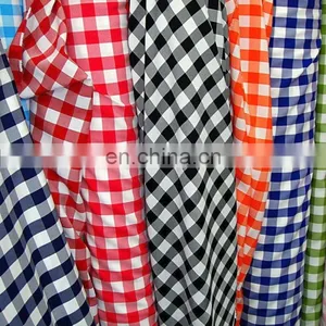Chinese Supplier TC Fabric Check Pattern/plaids Poplin Fabric for Shirt thumbnail-1