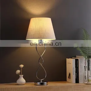 European Simple Design Metal Material Custom Modern Bedside Lamps for Living Room Decor thumbnail-2