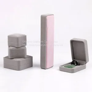 Custom Velvet Jewelry Storage Box Ring Pendant Bracelet Necklace Packaging Box for Jewelry thumbnail-1