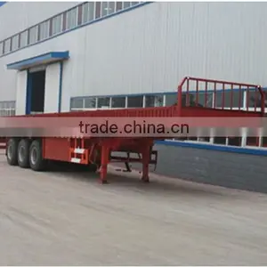 Side-Wall Semi Trailer, Tri-axle Low Bed Semi Trailer thumbnail-1