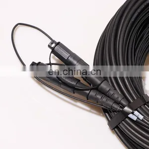 Mini(IP-MPO)(M)Elite-LC SM 24F 7.0mm LSZH Black 30m Outdoor Waterproof IP68 Cable MPO to LC Patch Cord thumbnail-2