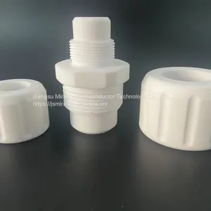 Water Repellency Corrosion Resistance White Virgin PTFE Straight Union Reducer 1 thumbnail-1