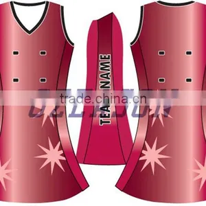 2016 Lastest Design Custom Sexy Ladies Netball Uniforms Bodysuit, Netball Dress thumbnail-1
