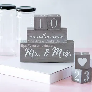 Wedding Countdown Block - Engagement Gifts for Engaged Couples Bride to Be Engaged Gifts for Her Fiance thumbnail-5