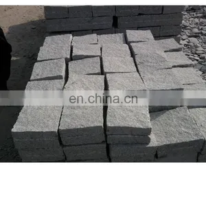 Natural Split Finished Grey G603 Granite Paver Cobblestone For Driveways thumbnail-1