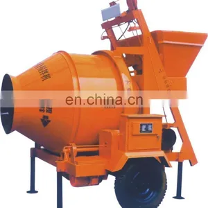Concrete Mixer Drum Machine With Lift Ladder An Elevating Concrete Mixer for Construction thumbnail-1