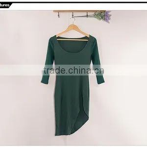 Ladies Fashion Dress Long Sleeves Casual Dress Sex Evening Dress thumbnail-4