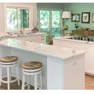 Code：1212，Calacatta Artificial Stone Quartz Slab Kitchen Countertops thumbnail-3