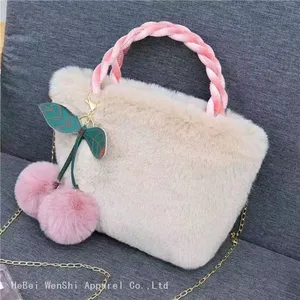 09Plush Bag Cherry Handbag Ladies Fashion Trend Crossbody Bag Shoulder Bag Cute Wholesale thumbnail-3