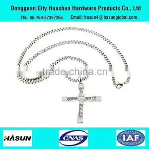 China Supply New Fashion Custom Stainless Steel Cross Necklace Pendant thumbnail-1