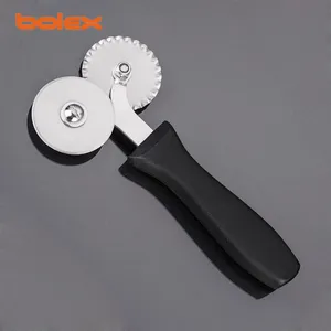 Pizza Wheel Cutter Pastry Tools Stainless Steel Bakery Supplies Colour Coded China Vegetable Mincing Rocking thumbnail-2