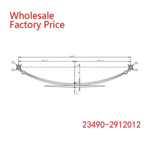 23490-2912012 Leaf Spring Set of Heavy Duty Vehicle Wholesale For VIS thumbnail-2