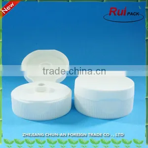 Plastic White Flip Top Cap 38-400 / 38-400 and 53.5mm Closure Ribbed Cap for Tomato Bottle thumbnail-1