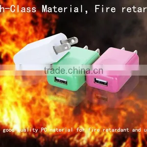 Single Usb to Wall Charger Home AC Charger US Adapter for Samsung Iphone thumbnail-4