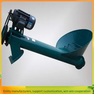 Dry and Wet Powder Screw Feeder, 219 Tubular Canning Elevator, Two-phase Electric Chicken Feed Auger Conveyor thumbnail-2