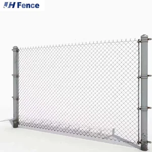 Chain Link Diamond Fence Sustainable 1.8mm - 3.0mm Diameter Garden Chain Link Fence Used for Galvanised Steel Fencing thumbnail-4