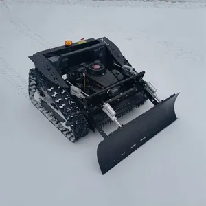 Gasoline Self Charging Backup Battery Self-Powered Dynamo Remote Control Brush Cutter on Tracks thumbnail-6