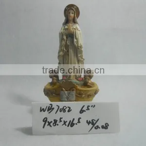 Polyresin Religious Holy Cup With Saint Figurine for Sale thumbnail-3