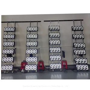 IP65 Outdoor Gas Station Price Led Sign Board Oil Price Display Screen thumbnail-1