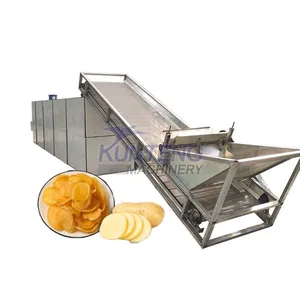 Gas and Electric Dehydrator Dryer Grape Banana Potato Leaf Ginger Wash and Belt Drying Machine for Sea Cucumber Raisin EPC thumbnail-1
