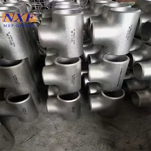 NXF UNS N10276 2.4819/NiMo16Cr15W/C276 OD DN15-1200 Nickel Alloy Butt Welding Straight or Reducing Tee thumbnail-5