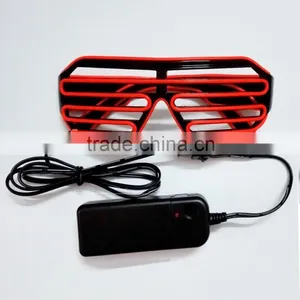 EL Flashing Shutter Shades Glasses for Parties thumbnail-3