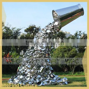 Artistic Stainless Steel Art Sculpture Water Bucket thumbnail-1