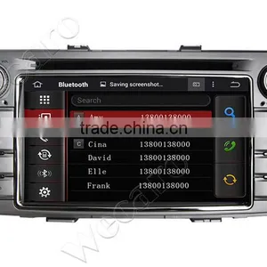 Wecaro Android 4.4.4 Car Multimedia System Double Din for Toyota Hilux Car Stereo WIFI 3G 2012 2013 2014 thumbnail-5