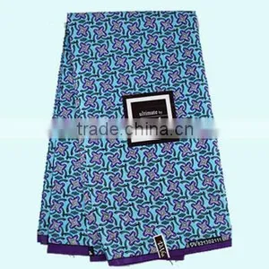 African Wear Design Cotton Real Wax Fabric for African Women Clothing W68 thumbnail-1