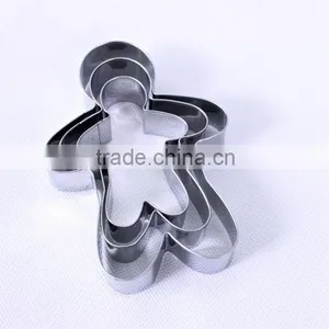 YangJiang Factory Manufature High Quality 3pcs Person Shape Stainless Steel Cake Tools thumbnail-1